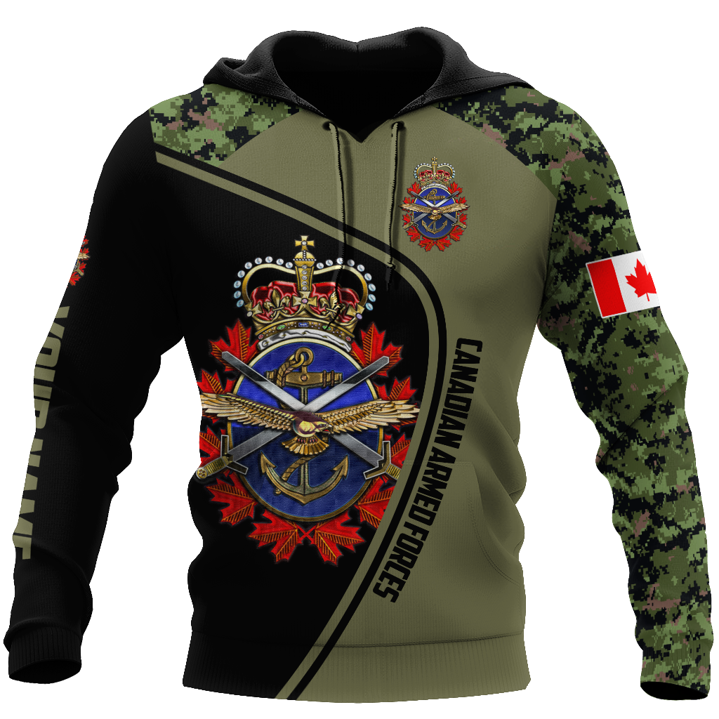 Personalized Name XTCanadian Armed Forces 3D Printed Shirts DA16032103