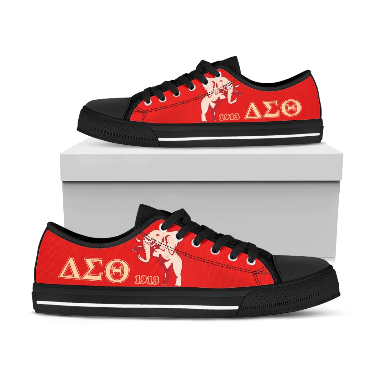 Wonder Print Footwear – Delta Sigma Theta Simple Low Top Shoe Lt10