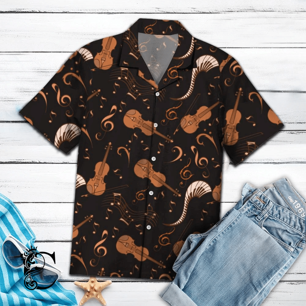 Beach Shirt Order Violin Hawaiian Shirt- Chillicothemall