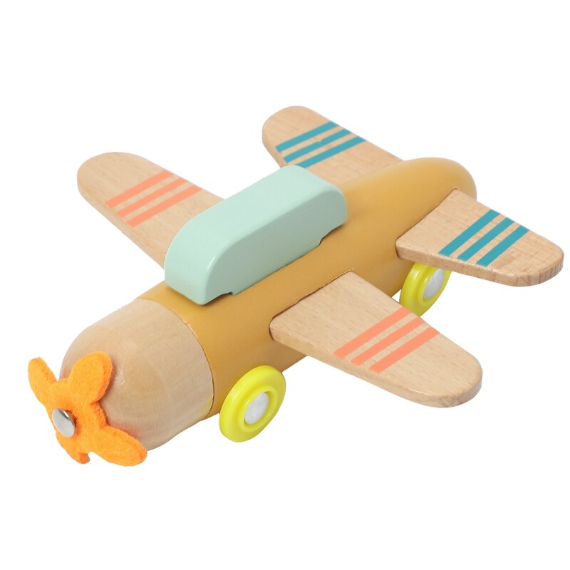 Trendy Infant Aircraft Model Toy Baby Educational Wooden Airplane Toys For Babe Air Planes Toy Boy & Girl Birthday Gifts alx