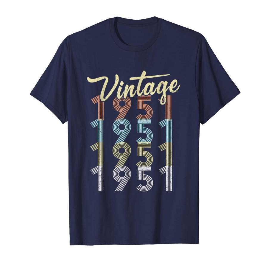 67th Birthday Gifts Vintage 1951 Shirt 67 Years Old Awesome