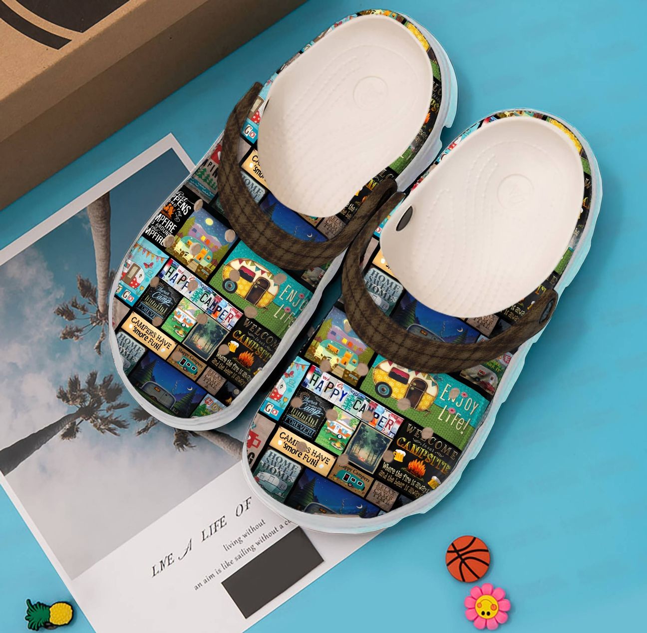 Camping Personalized Clog, Custom Name, Text, Color, Number Fashion Style For Women, Men, Kid, Print 3D Just Go Camping