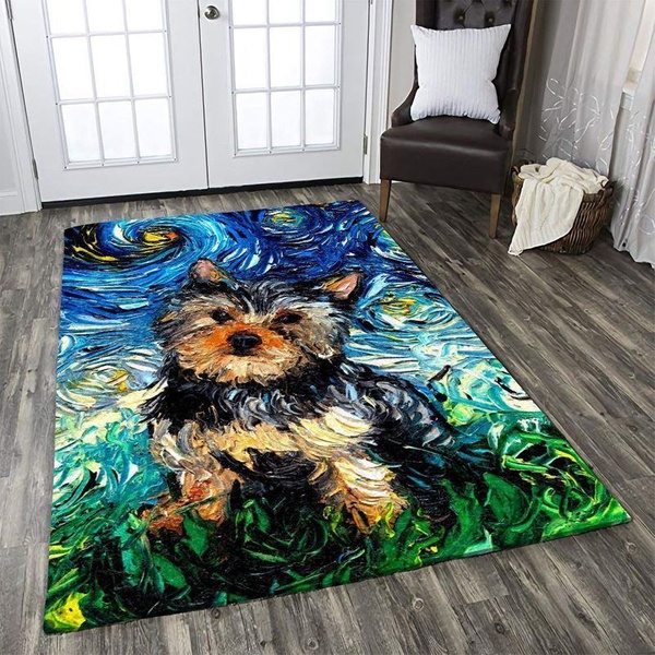 Yorkie 1 Area Rug Living Room Rug Home Decor Floor Decor VH3