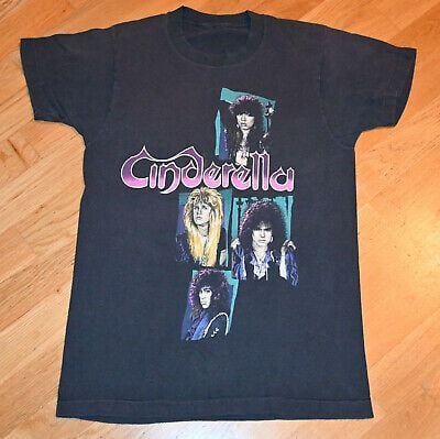 *1986 Cinderella* Vtg Rock Concert Tour Tee T-shirt (s/m) Rare 1980’s Glam Metal 8768