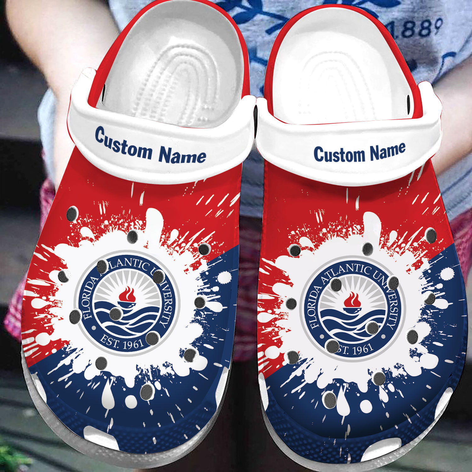 Custom Name Proud Florida Atlantic University Clog Shoes #Dh
