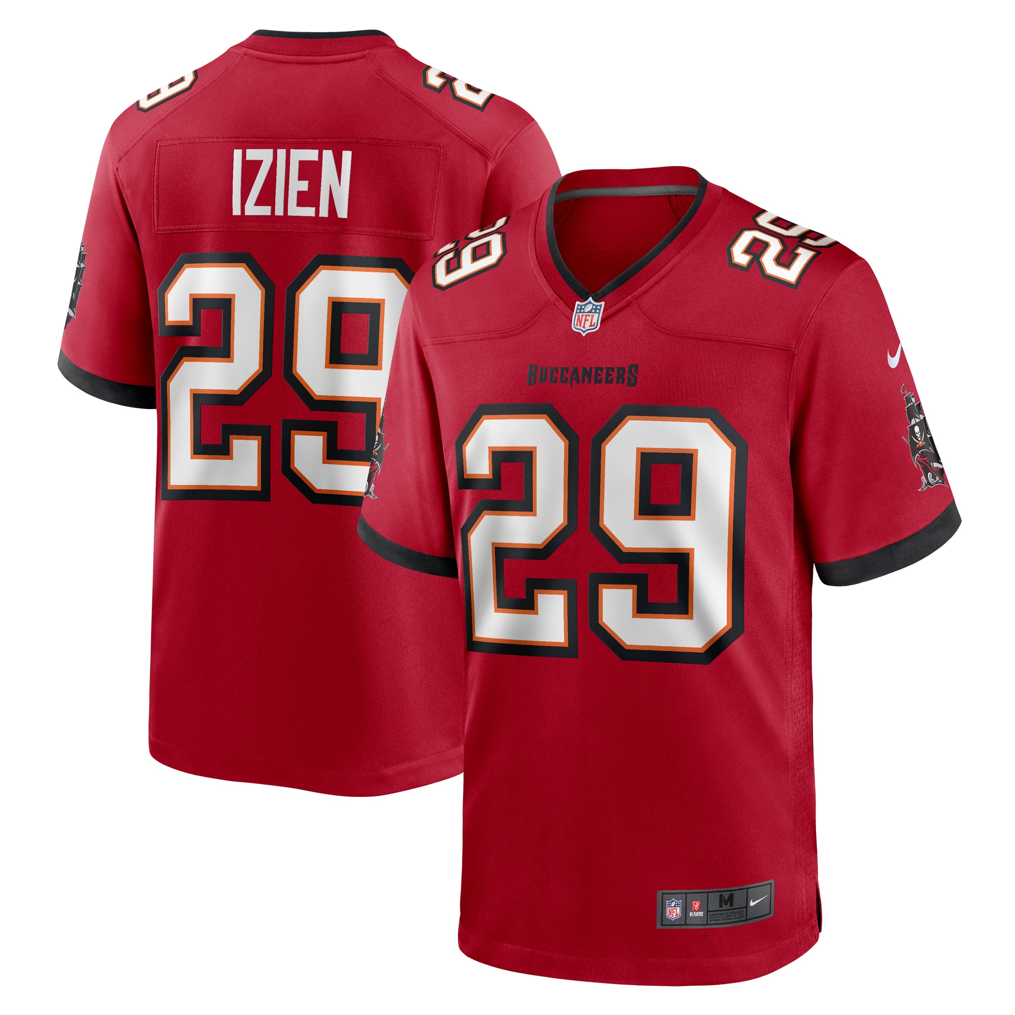 Men’s Tampa Bay Buccaneers Christian Izien  Red  Game Jersey