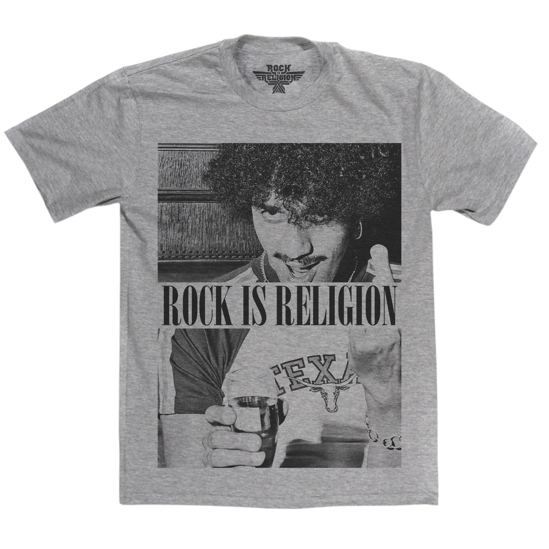 Rock is Religion Phil Lynott T Shirt