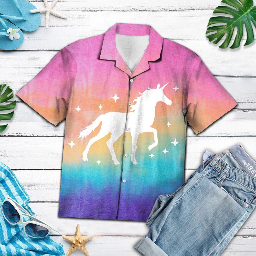 Aloha Shirt Mother’s day Father’s day unique gift ideas for mom & dad from daughter & son kids, meaningful birthday presents –  Amazing Unicorn H10805 – Hawaiian Shirt