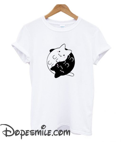 Yin Yang Kitten cool  T Shirt