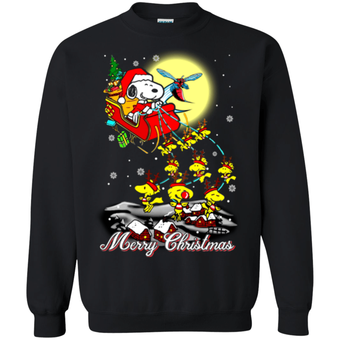 Excellent Delaware State Hornets Snoopy Ugly Christmas Sweater 2023S Santa Claus With Sleigh Sweatshirts