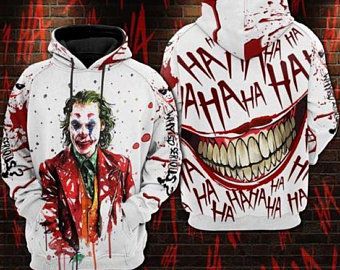 Joaquin Phoenix 3D Hoodie, Joker Hoodie, Joaquin Phoenix Joker 3D Full, Gift for friend, Joker Hoodie 3D 3D All Over Print best gift personalized