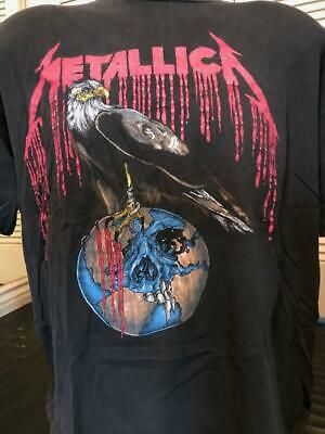 Vintage 1994 Metallica The Sheds Bing N Purge Tour Shirt   Rock Metal 3302