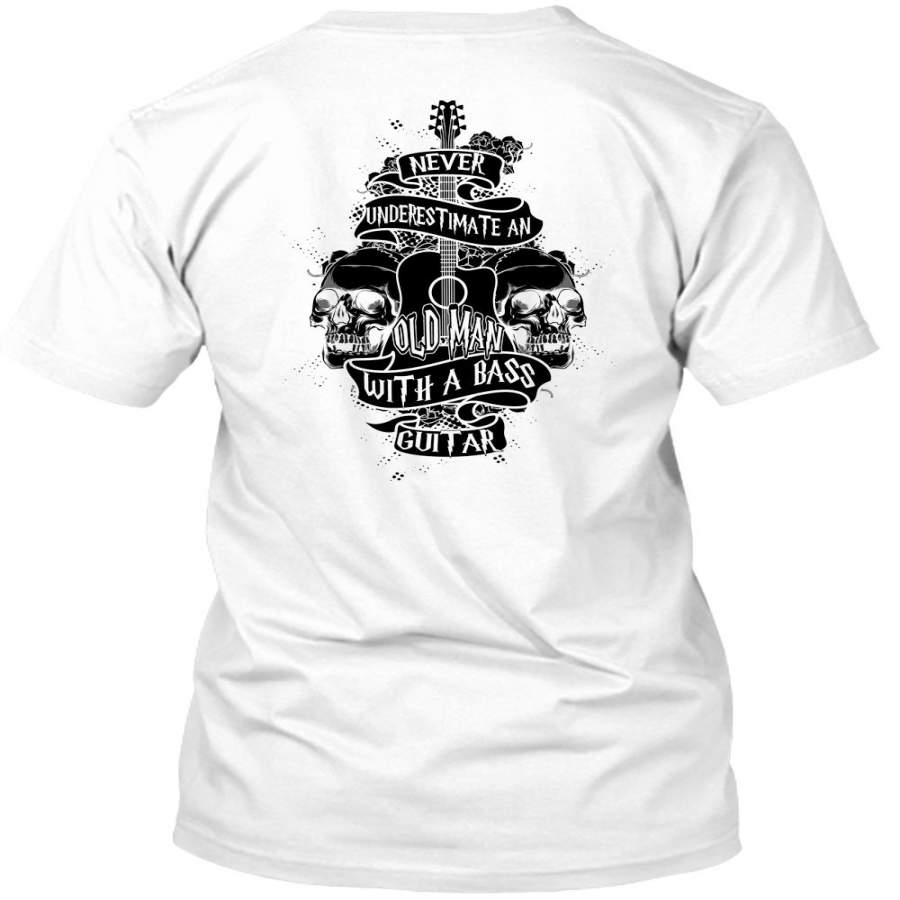 Old Man With A Bass Guitar T Shirt, I Love Guitar T Shirt