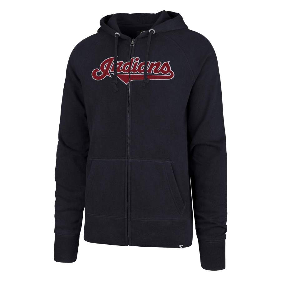 Cleveland Indians Ovation ’47 Full Zip Raglan Hoodie Unisex 3D All Over Print