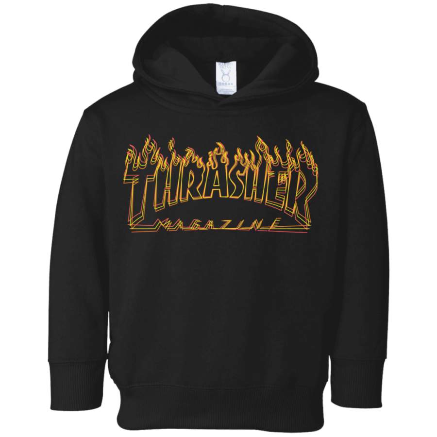 Thrasher Flame logo 3326 Rabbit Skins Toddler Fleece Hoodie