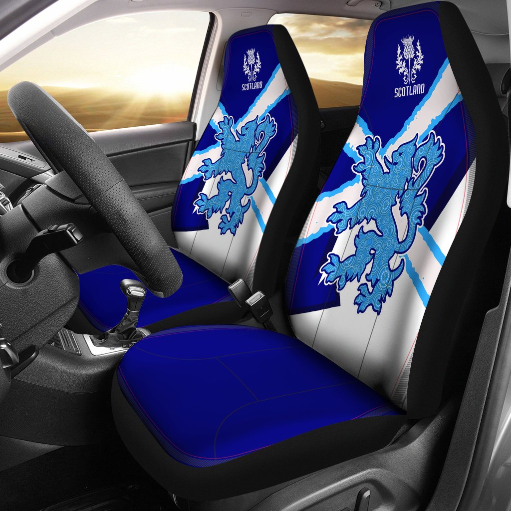 1Stscotland Blue Car Seat Covers – Scottish Lion New Release A25