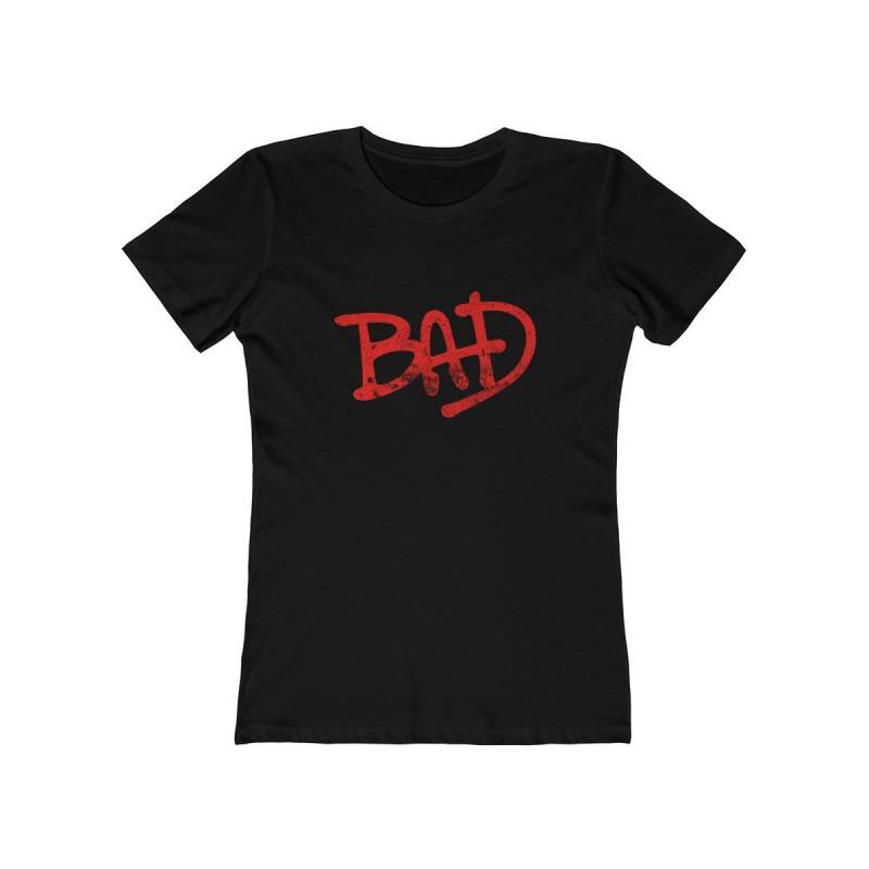 Bad Michael Jackson Logo Thriller 80S King Of Pop Dance Womens T Shirt