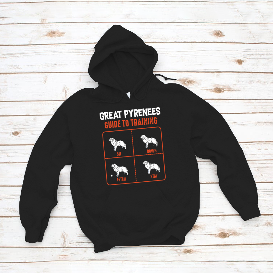 Great Pyrenees Guide To Training Funny Dog Pet Lover Tshirt