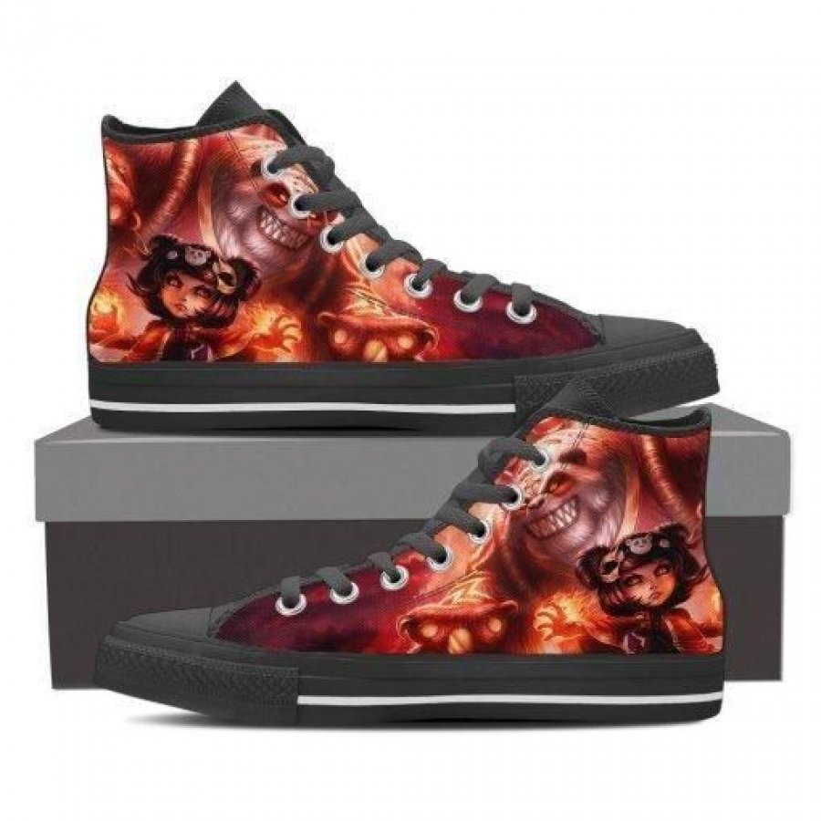 ANNIE LEAGUE OF LEGENDS CUSTOM CANVAS SHOES FOR LADIES