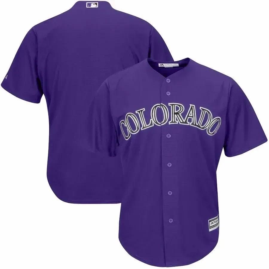 Colorado Rockies Alternate Official Cool Base Team Jersey – Purple