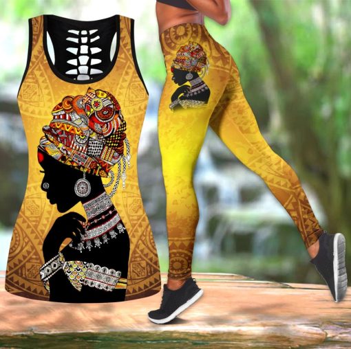 African American Africa Women Beautiful Combo Tank-Top And Legging