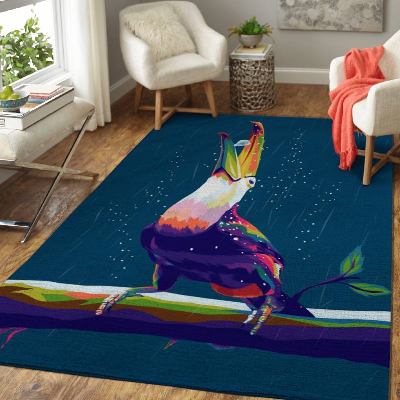 Taucan in popart – Animals Area Rug Carpet