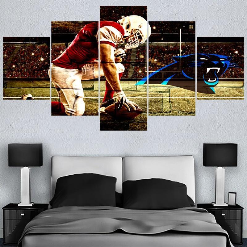 Carolina Panthers Canvas Wall Art For Sale Home Decor For Living Room Bedroom 7042