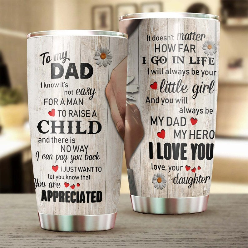 Daughter To Daddy Faith No Way I Can Pay You Back You Are Appreciated Tumbler-Birthday Christmas Gift For Jesus Lover Christians