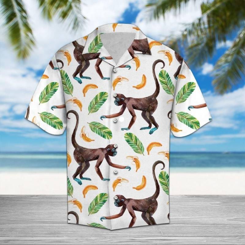 Artsyhomes Monkey Pattern Hawaiian Ha30310