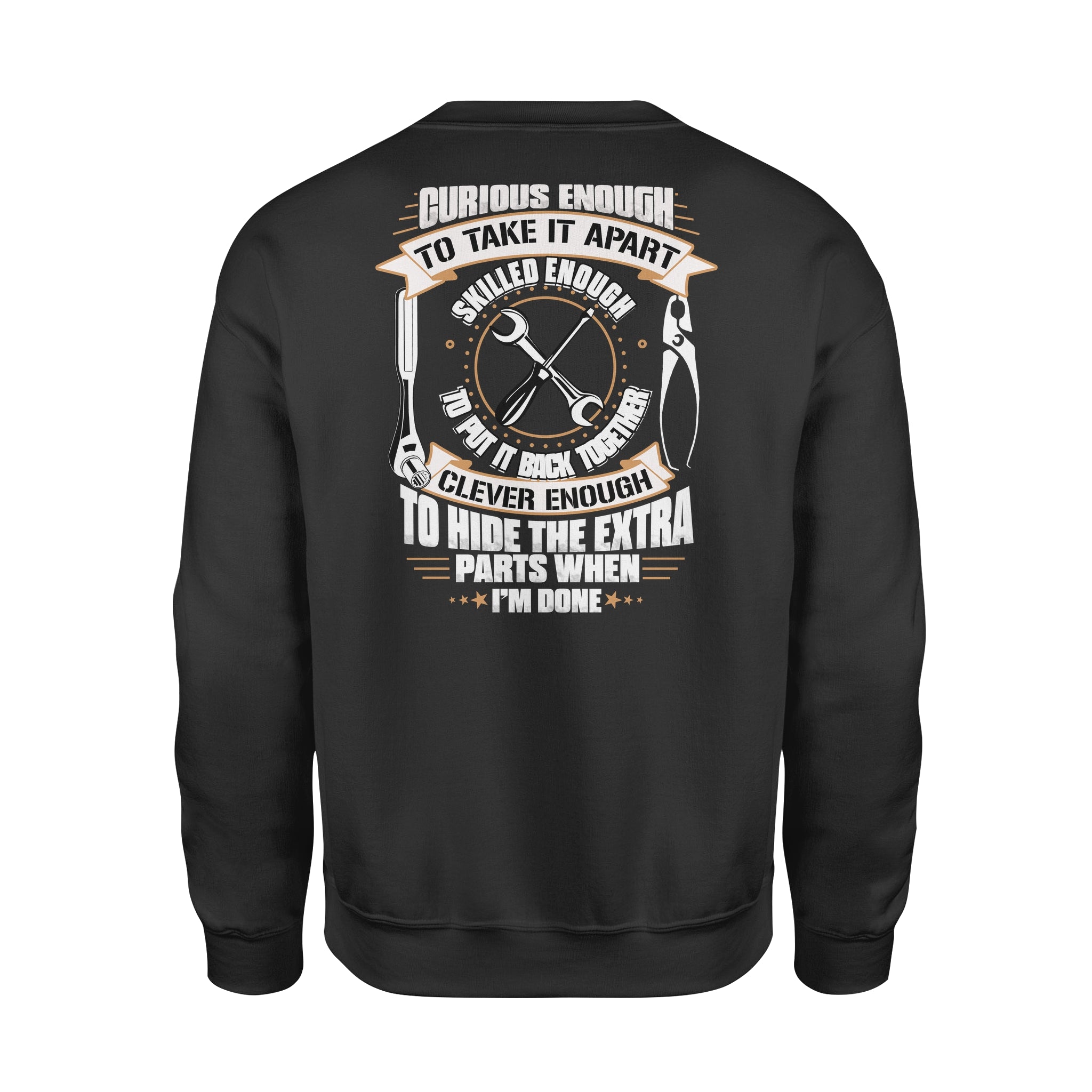 Curious Enough To Take It Apart Mechanic – Standard Crew Neck Sweatshirt