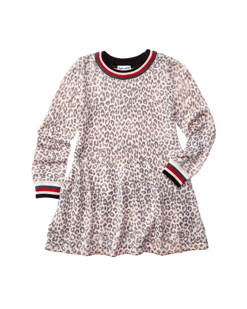 Splendid Leopard Wool-Blend Sweaterdress