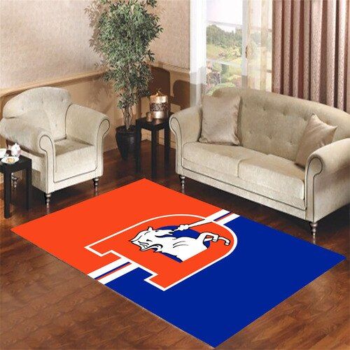 Denver Broncos Old Logo Living Room Carpet Rugs