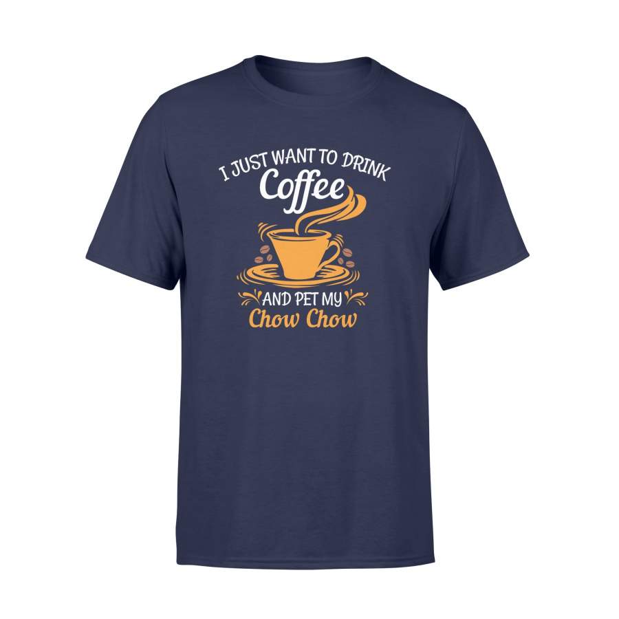 Drink coffee pet Chow Chow T Shirt