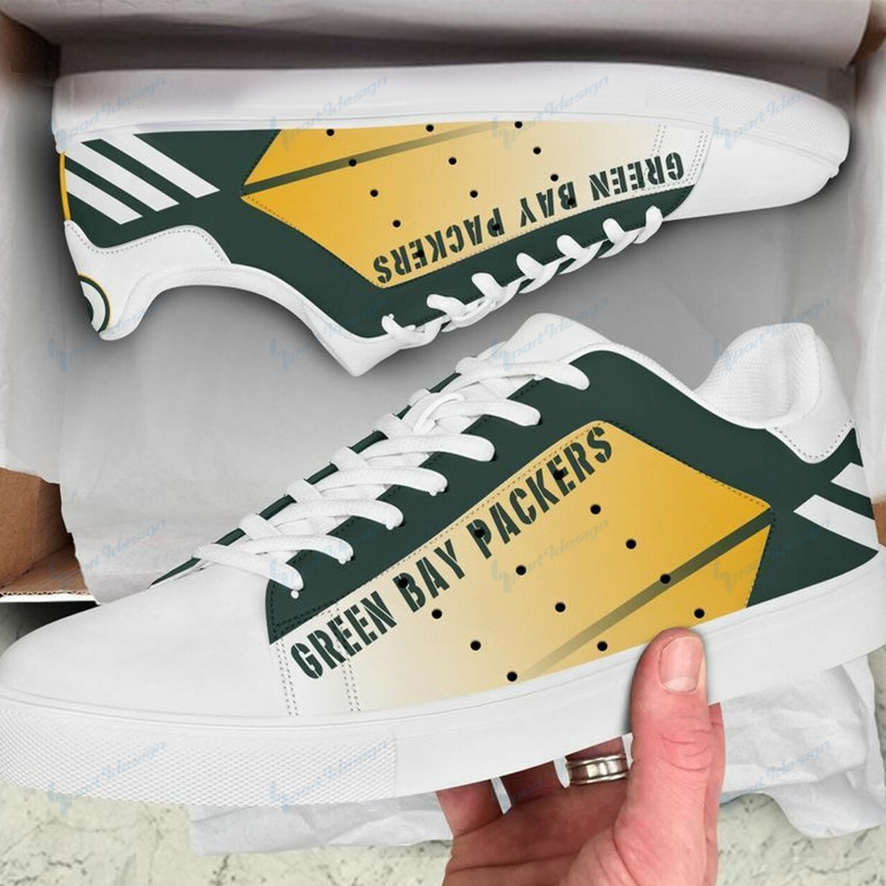 Green Bay Packers Ss Custom Sneakers Bg98