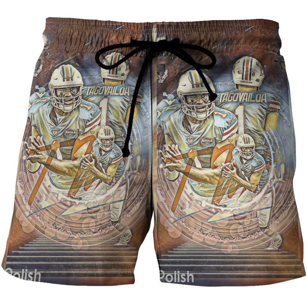 Miami Dolphins Tua Tagovailoa3 3D All Over Print Summer Beach Hawaiian Short