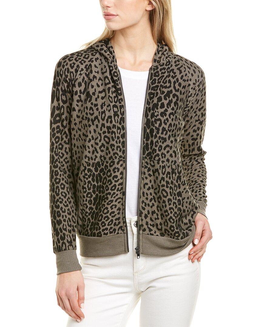 Chaser Cozy Leopard Zip Hoodie