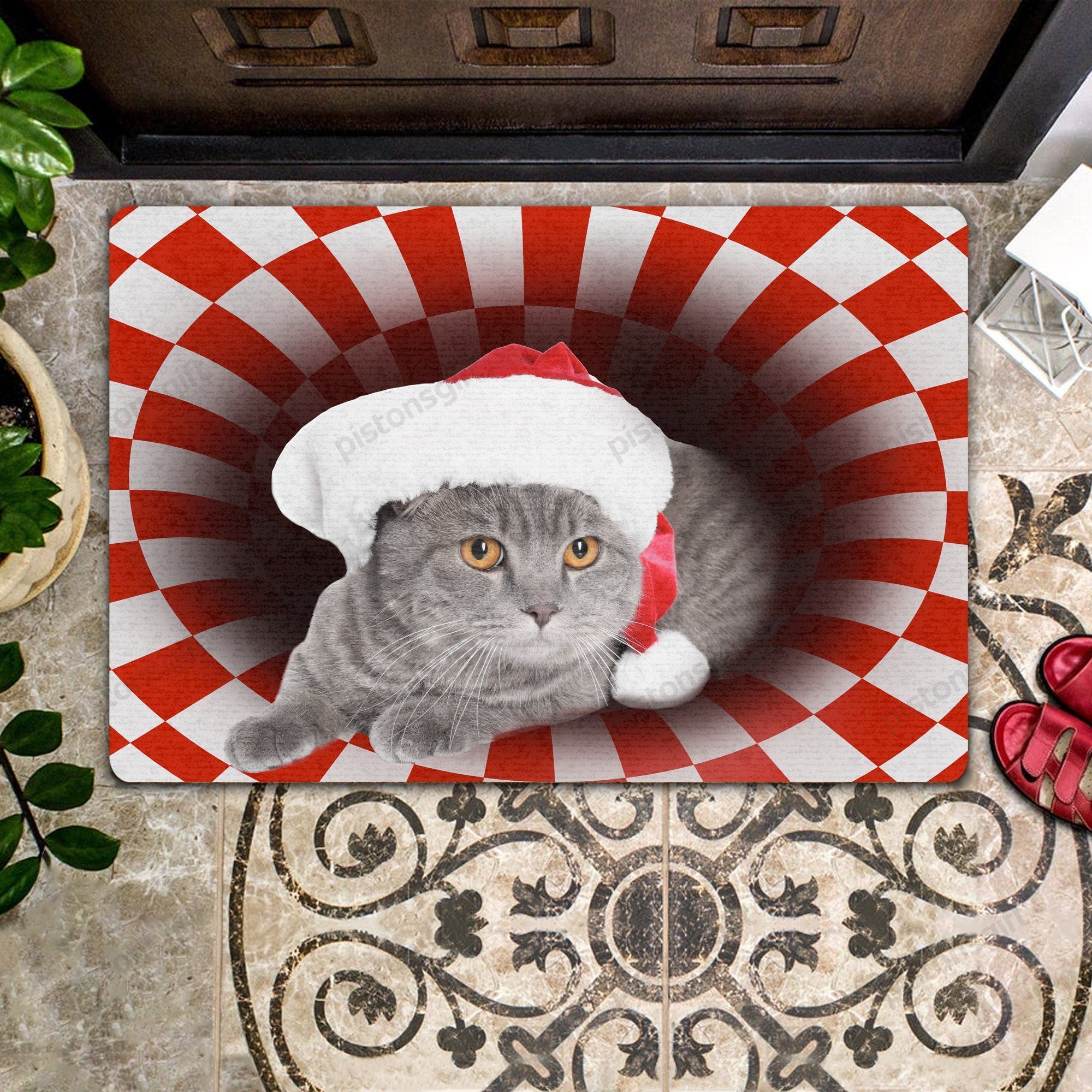 Scottish Fold Christmas All Over Printing Doormat