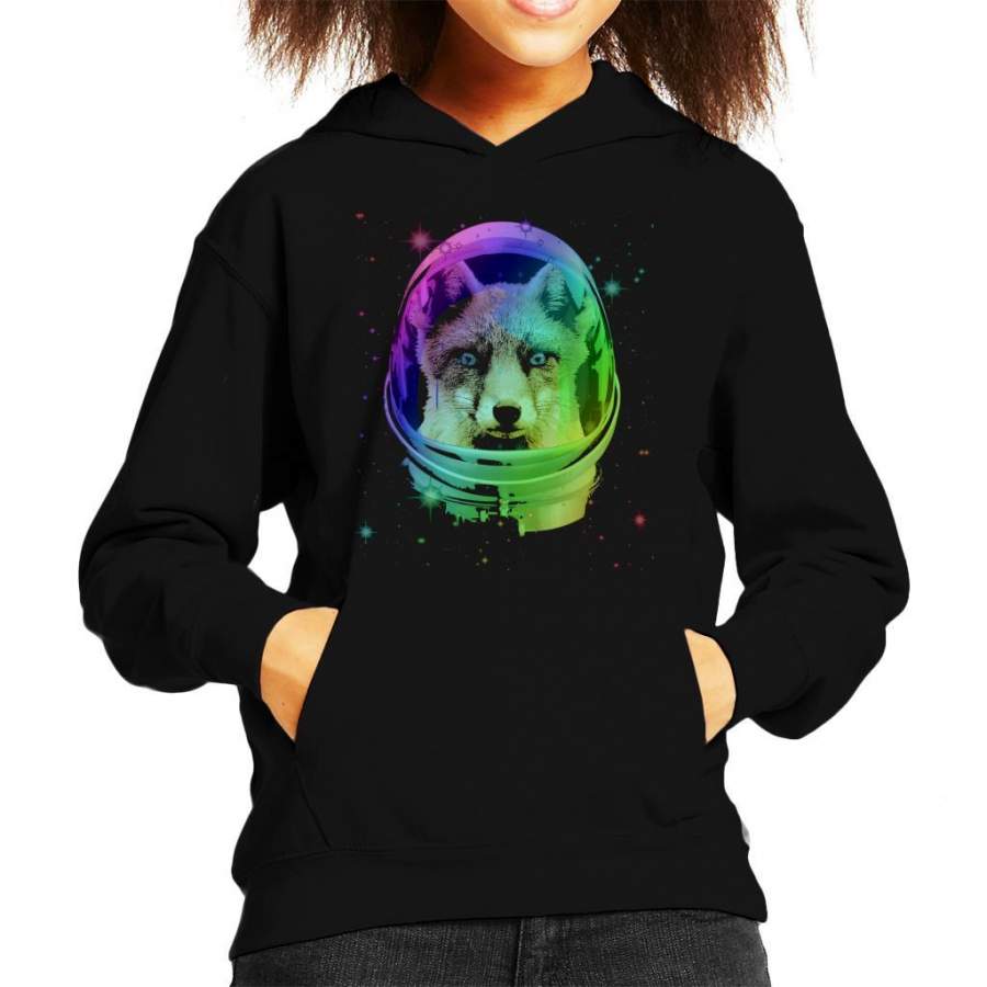 Space Fox Kid’s Hooded Sweatshirt