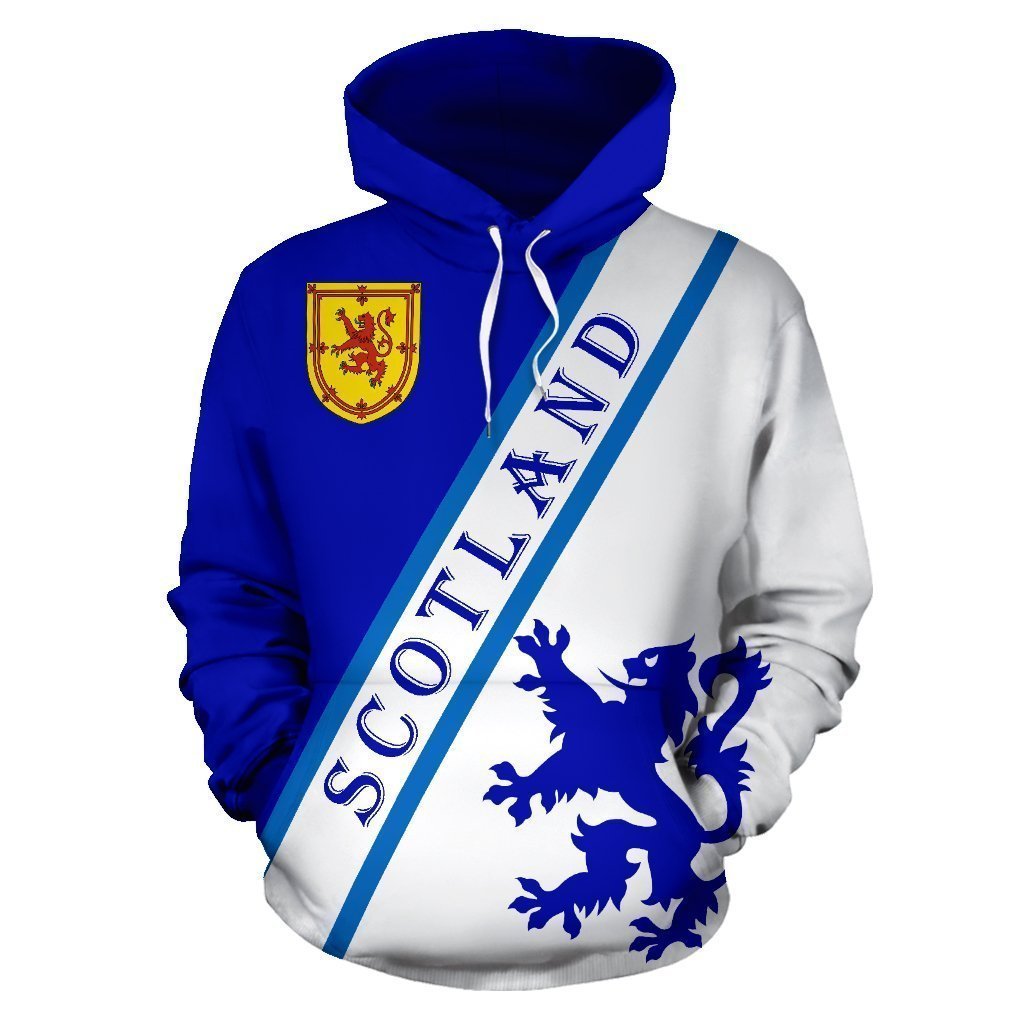 Scottish Rampant Lion Shield Hoodie Adult 3D All Over Print, 3D Hoodie For Men & Women