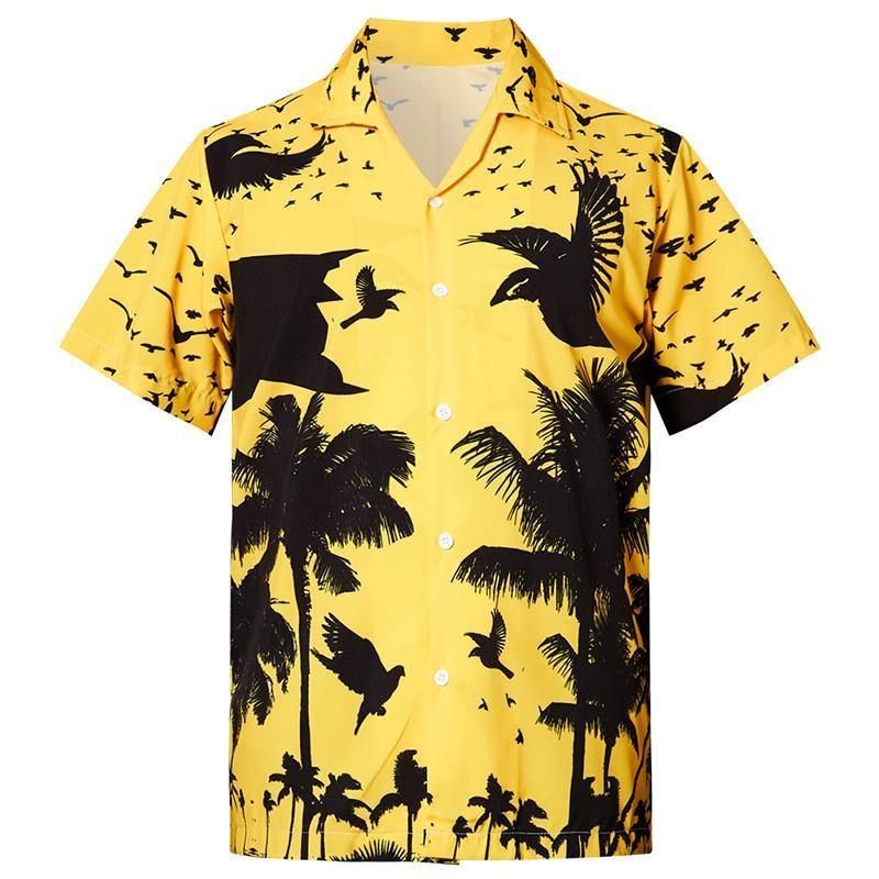 Find Mens Hawaii Shirts Crow Printing Ha29115