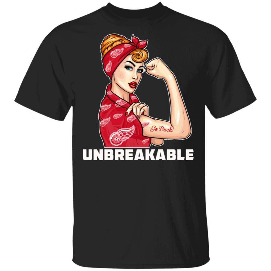 Beautiful Girl Unbreakable Go Detroit Red Wings T Shirt