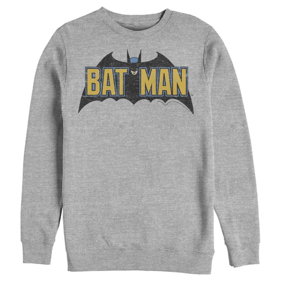 Batman Men’s Caped Crusader Logo  Sweatshirt