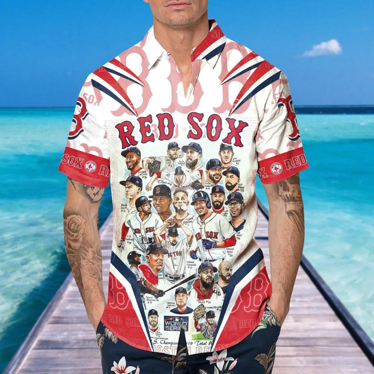 Boston Red Sox All-Stars Hawaiian Shirt For Fans