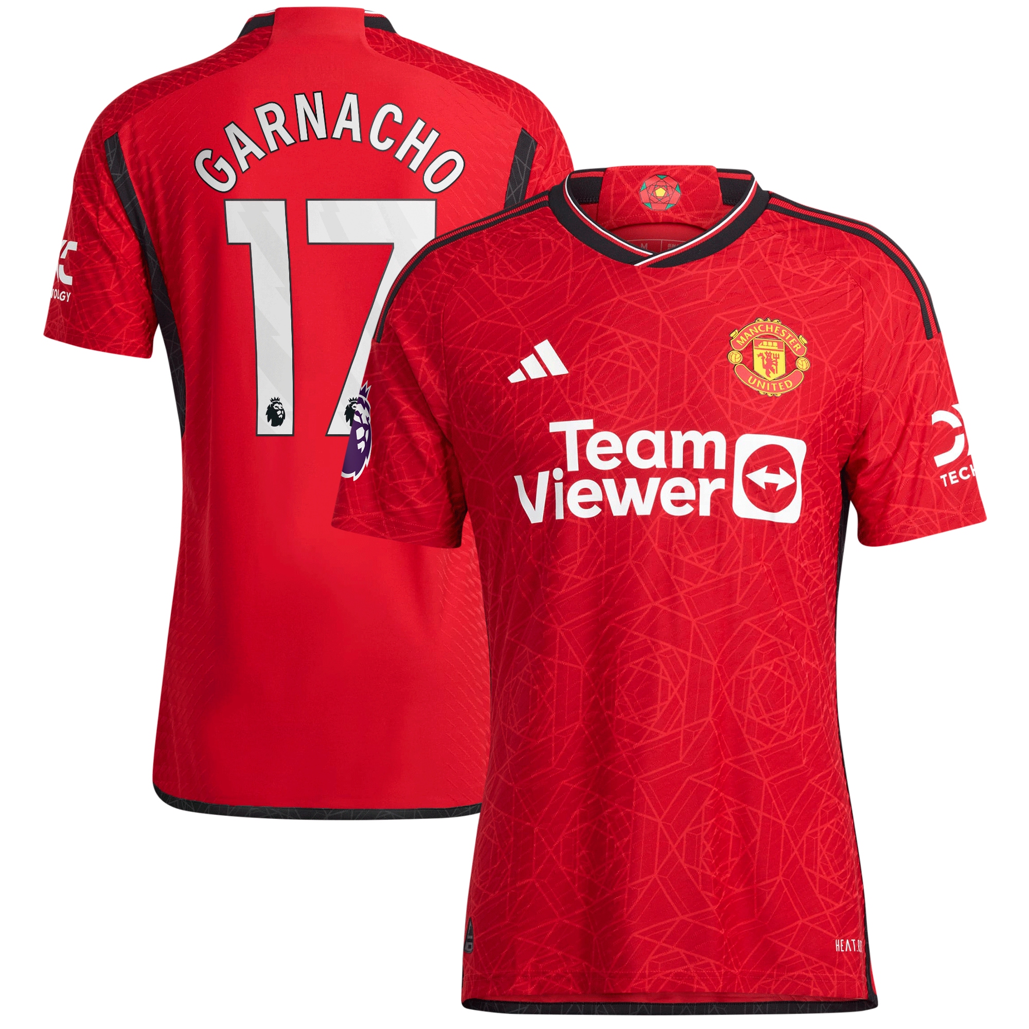 Alejandro Garnacho Manchester United 2023/24 Home Authentic Player Jersey  Red