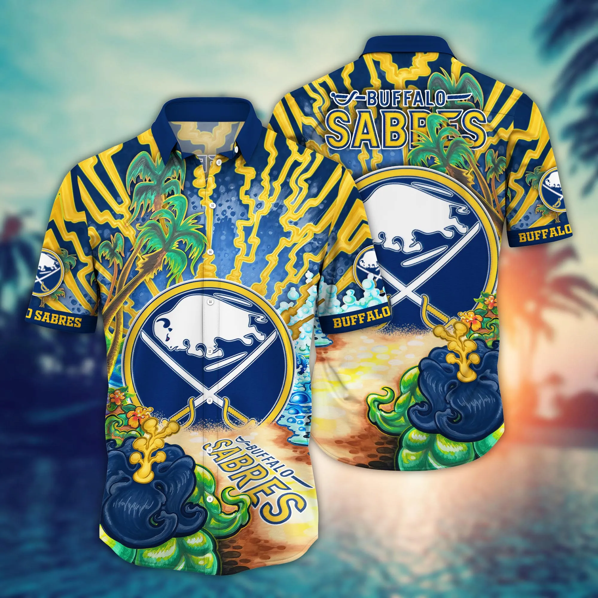 Buffalo Sabres Nhl Hawaiian Shirt Picnicstime Aloha Shirt