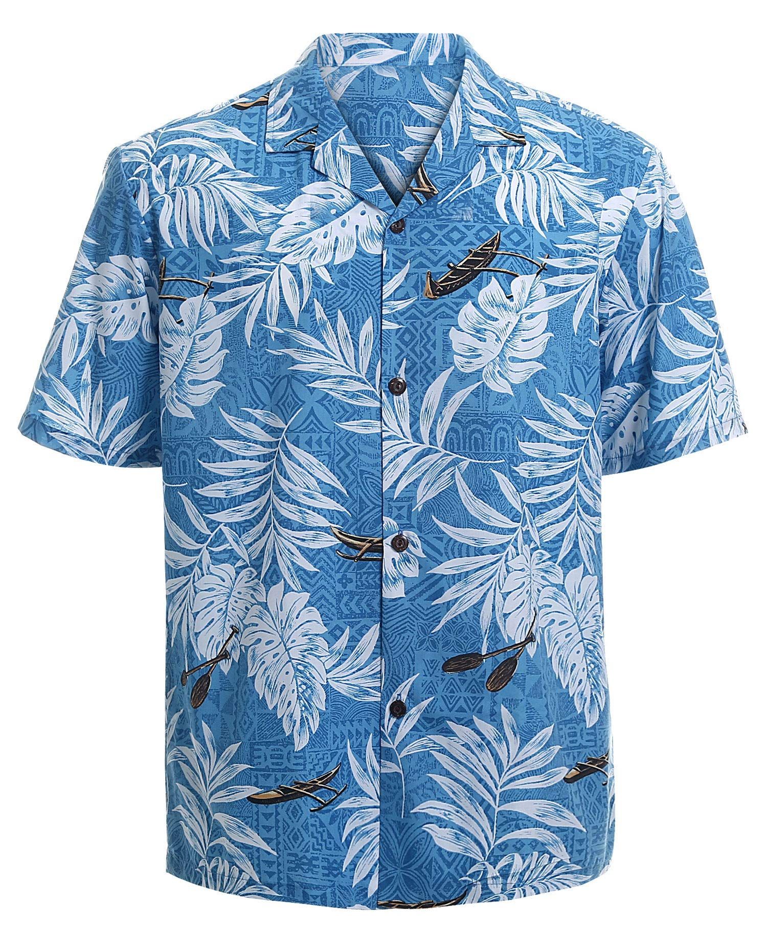 Flowers Blue White Unique Design Hawaii Shirt Ha15943