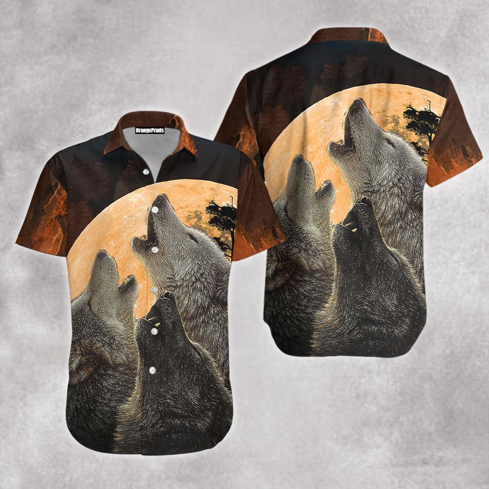 Moon Wolf Hawaii Shirt For Men And Women Ha75552