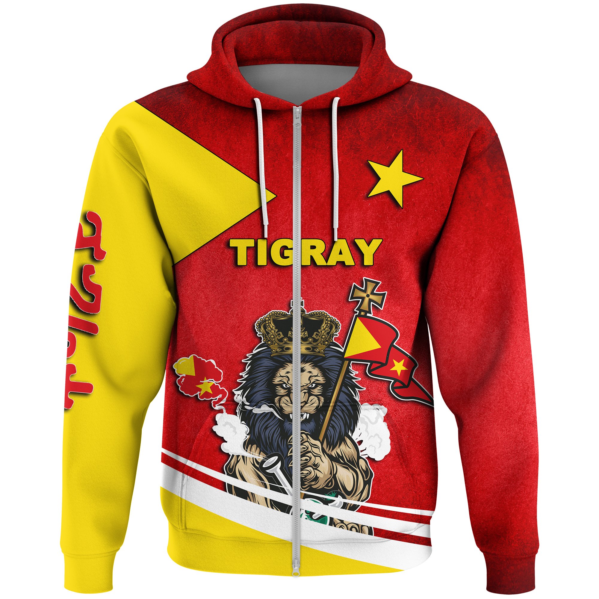 Tigray Lion Zip Hoodie A31