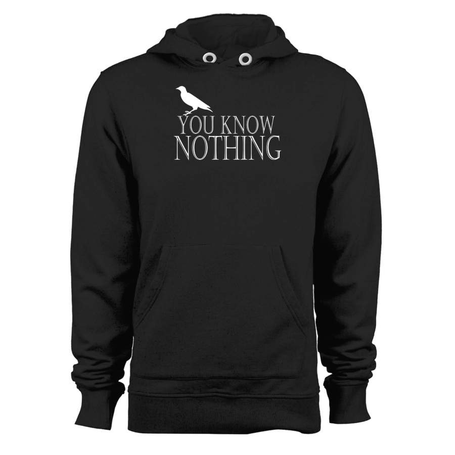 You Know Nothing Game Of Thrones Jon Snow Crow Unisex Hoodie