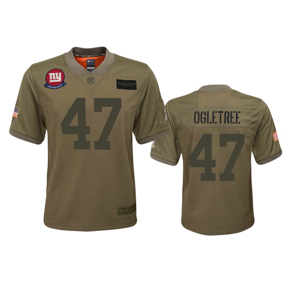 Youth New York Giants Alec Ogletree Camo 2019 Salute To Service Jersey